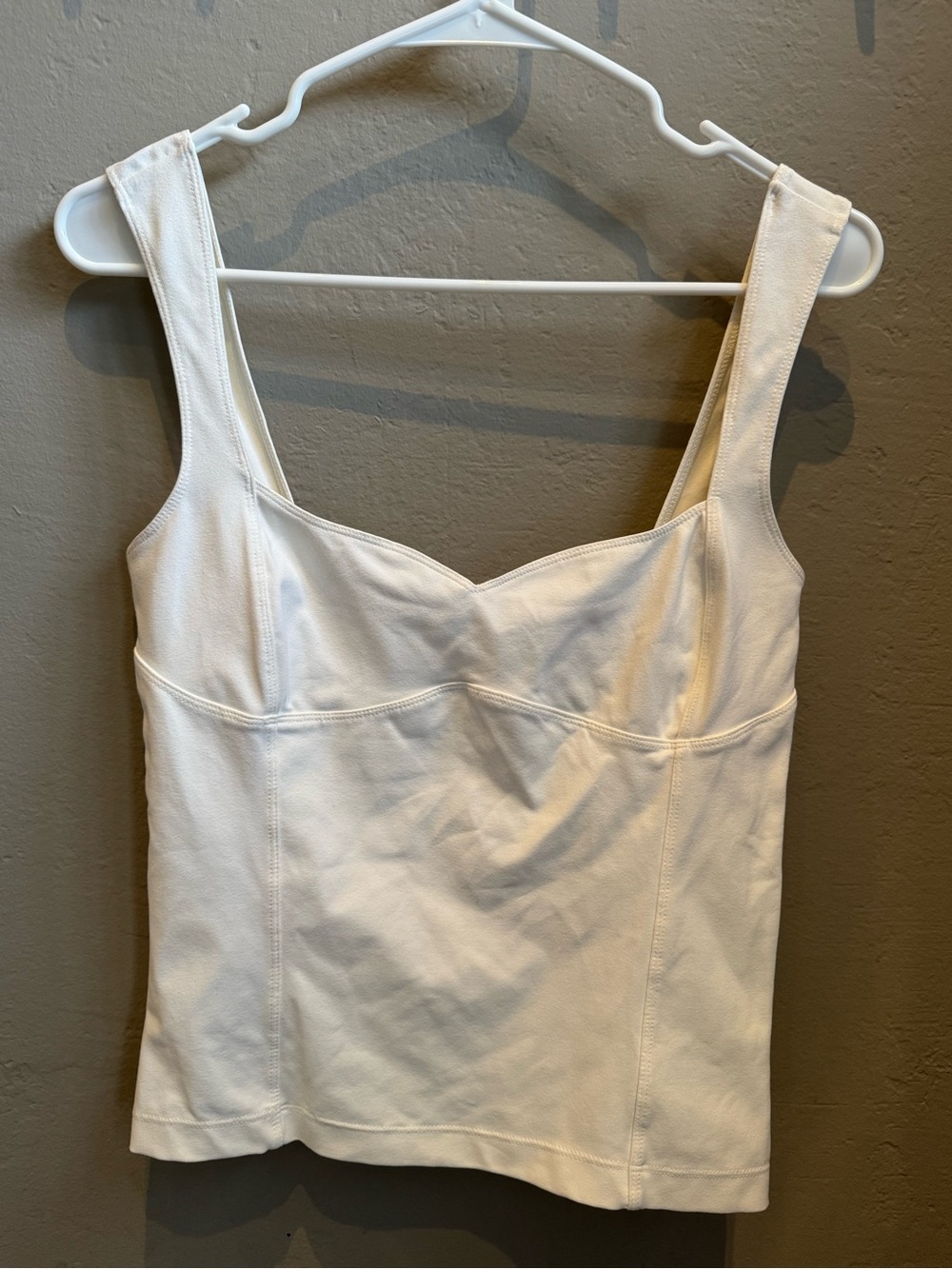 Free People White Bandeau Tank with Structured Bust